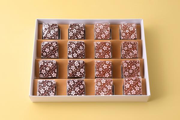 ショコラブラウニー ノワール&ラクテ 桜 16個入　【4月30日まで販売】